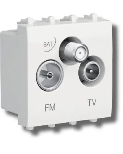 Розетка TV-FM-SAT Avanti 1 модуль ванильная дымка (4405532): Розетка TV-FM-SAT в Барнауле