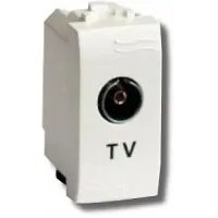 Розетка TV Brava универсальная 1 модуль слоновая кость (75721S): Розетка TV