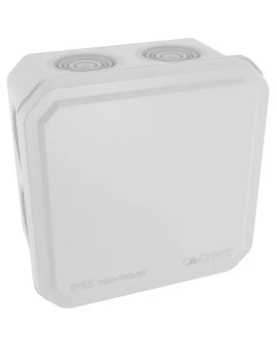 Коробка ответвительная с кабельными вводами IP55, 100х100х50 (53800). Коробка ответвительная. ДКС в Барнауле