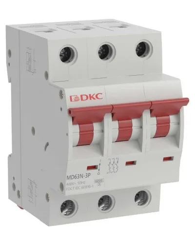 YON max MD63N 3P 10А 6кА C (MD63N-3PC10). Автоматический выключатель. ДКС в Барнауле