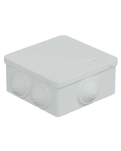 Коробка JBS101 100х100х55, 6 вых., IP55, белая (44037W-1). Коробка монтажная. Экопласт в Барнауле
