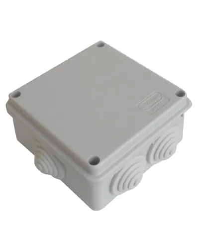 Коробка JBS100 100х100х55, 6 вых., 3P (0,15…4мм²) серая (43107HF-GR). Коробка монтажная, огнестойкая, без галогена. Экопласт в Барнауле