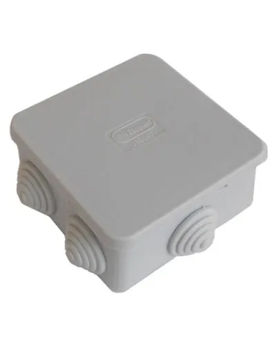 Коробка JBS080 85х85х40, 6 вых, IP44, серая (44006). Коробка монтажная. Экопласт в Барнауле
