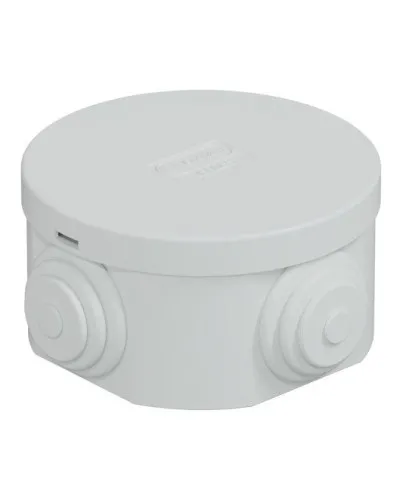 Коробка JBR065 D=65х35, 4 вых., IP44, белая (44004W-1). Коробка монтажная. Экопласт в Барнауле