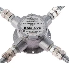 ККВ-07е-Ех-А-Р1-К-БК1, КВМ15+КВМ15+КВМ15+КВМ15. Коробка коммутационная взрывозащищенная крестообразная. Эридан