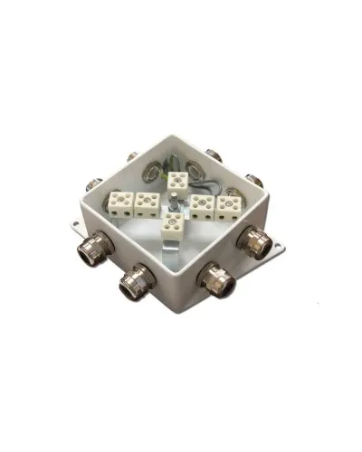 КМ-О (12к*6,0)-IP66-120х120, шесть вводов: Коробка монтажная огнестойкая в Барнауле