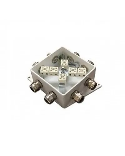 КМ-О (12к*10,0)-IP66-120х120, три ввода: Коробка монтажная огнестойкая в Барнауле