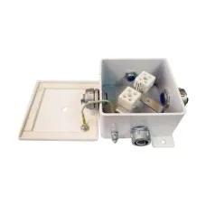 КМ-О (6к)-IP66-100х100, два ввода. Коробка монтажная огнестойкая. Гефест