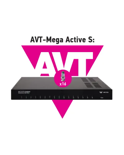 AVT-Mega Active S. 16-ти канальный комплект для передачи AHD/CVI/TVI 5Mp/4Mp/1080p. Инфотех в Барнауле