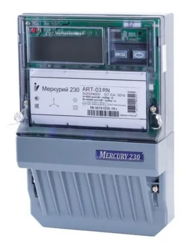 Меркурий 230 ART-01 PQRSIN 3ф 5-60А 1.0/2.0 класс точности, многотарифный (М0000051910). Счетчик электроэнергии. Инкотекс в Барнауле