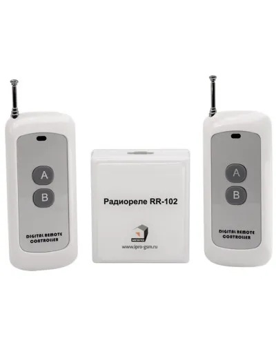 RR-102 + 2 пульта, 250-950 метров, питание 12В. Комплект радиореле. ИПРо в Барнауле