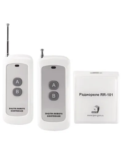 RR-101 + 2 пульта, 250-950 метров, двойное питание 12В и 220В. Комплект радиореле. ИПРо в Барнауле