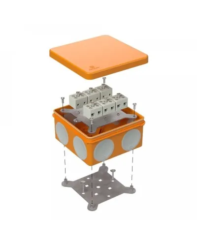 Коробка огнестойкая 100х100х50 (60-0300-FR6.0-12). Коробка огнестойкая для открытой установки. Промрукав в Барнауле