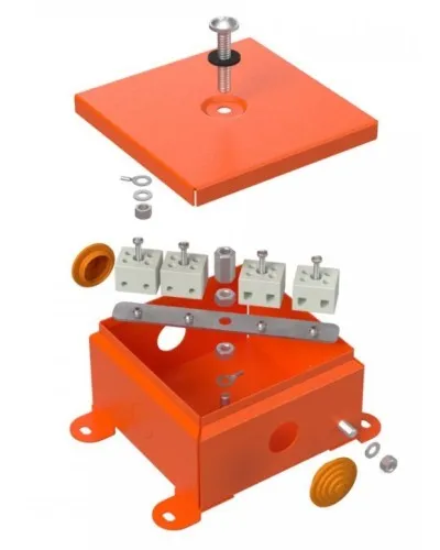 Коробка металлическая огнестойкая 110х110х65 (70-0360-FR2.5-4). Коробка металлическая огнестойкая. Промрукав в Барнауле