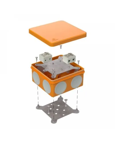 Коробка огнестойкая 60-0300-FR10.0-4 Е15-Е120 100х100х50. Коробка огнестойкая для открытой установки. Промрукав в Барнауле