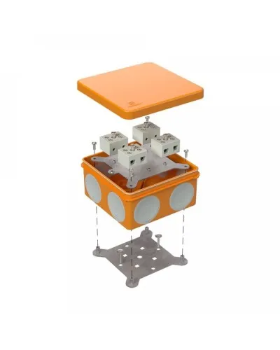 Коробка огнестойкая 100х100х50 (60-0300-FR10.0-8). Коробка огнестойкая для открытой установки. Промрукав в Барнауле