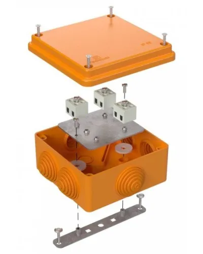 Коробка огнестойкая 100х100х50 (40-0300-FR2.5-6). Коробка огнестойкая для открытой установки. Промрукав в Барнауле
