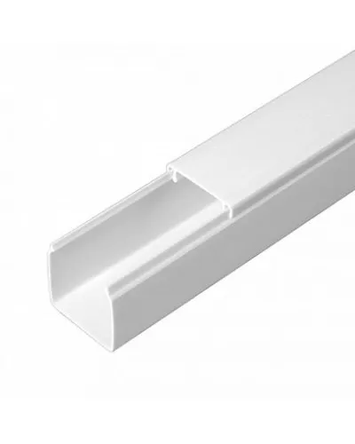 Короб 25х25 (Промрукав) (PR.0625251). Кабель-канал с двойным замком белый 25х25. Промрукав в Барнауле