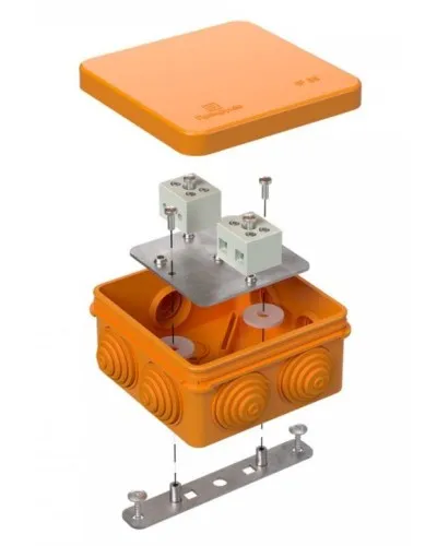 Коробка огнестойкая 40-0210-FR6.0-4 Е15-Е120 80х80х40. Коробка огнестойкая для открытой установки. Промрукав в Барнауле
